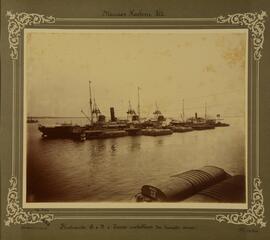 Flutuantes A e B e torres metálicas da tração aérea