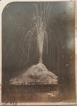 Vista da Exposição Nacional de 1908 à noite