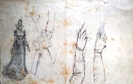 Estudo para o quadro D. Catarina de Ataíde