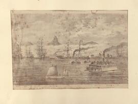 Saída de S.S.M.M. o Imperador e a Imperatriz do Brasil do porto do Rio de Janeiro no dia 25 de maio de 1871