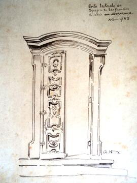 Porta lateral da igreja de São Francisco de Assis, Mariana