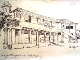 Pátio da casa paroquial, São João do Morro Grande