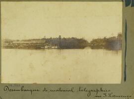 Desembarque do Material Telegráfico no S. Lourenço