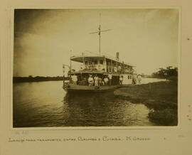Lancha para transportes, entre Corumbá e Cuiabá, Mato Grosso