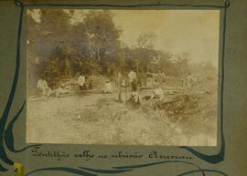 Pontilhão velho no ribeirão Arareau