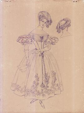 Traje feminino, 1837: séc.XIX
