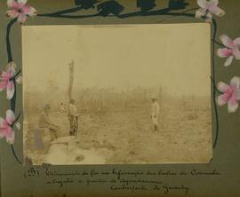 Esticamento de fio na bifurcação das linhas de Corumbá a Cuyabá [Cuiabá] a partir de Aquidauana: contraforte do Guachy