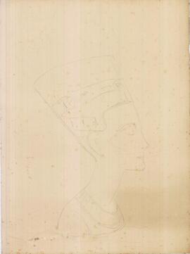 Esboço da cabeça de Nefertiti